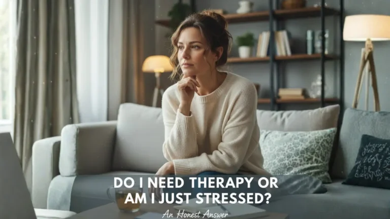 Do I Need Therapy or Am I Just Stressed? An Honest Answer